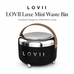 2311  LOVII Signature Waste Bin Black 7670  