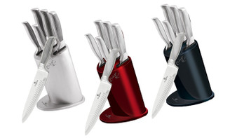 Berlinger Haus Six-Piece Knife Set with Stand 