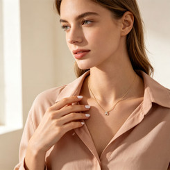 NEW 2608 18K Gold Plated Zircon Initial Necklace  Y203