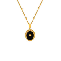 NEW 2609 Midnight Star 18K Gold Plated Pendant Necklace Y264