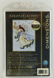 Shop here now for Twilight Angel Gold Collection Petite Dimensions Cross Stitch Kit