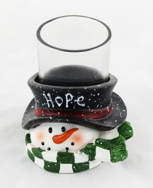 Shop now for Yankee Candle Company Votive Holder Hope Snowman Winter Holiday