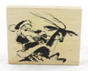 Shop here now for Santa and Reindeer Tim Holtz Sketch Wood Mounted Stamp