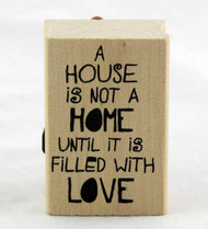Shop now for Wood Mounted Rubber Stamp Home House Warming Moving Party