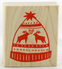 Shop now for Winter Stocking Cap Wood Mounted Stamp 