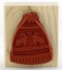 Make great winter memories with this stocking cap wood mounted stamp for scrapbooking