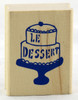 Click here to buy Yellow Owl Workshop Wood Mounted Stamp Le Dessert