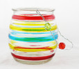 Shop now for Striped Tea Light Glass Hanging Basket Candle holder