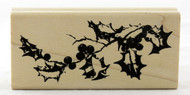 Click here for Tim Holtz Wood Mounted Stamp Holly Branch