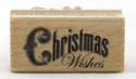Shop for this Bold Font Christmas Wishes Wood Mounted Stamp