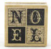 Shop now for Noel Blocks Wood Mounted Rubber Stamp