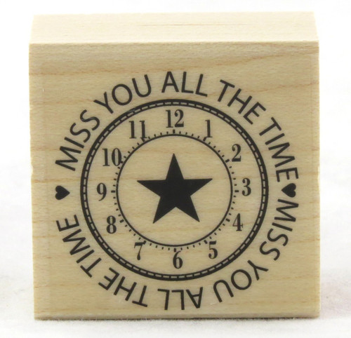 Shop now for Miss You All The Time Wood Mounted Rubber Stamp Hero Arts