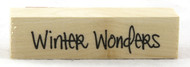 Winter Wonders Wood Mounted Rubber Stamp Hero Arts