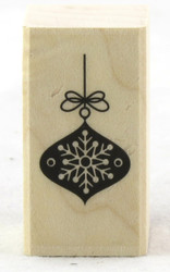 Shop now Snowflake Ornament Wood Mounted Rubber Stamp Hero Arts