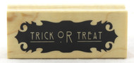 Shop now for Trick Or Treat Wood Mounted Rubber Stamp Inkadinkado