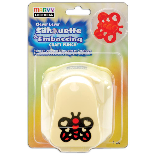 Click here to buy now Heart Butterfly Silhoutte Embossing Craft Punch Extra Jumbo Uchida