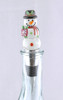Snowman LED Glass and Metal Bottle Topper