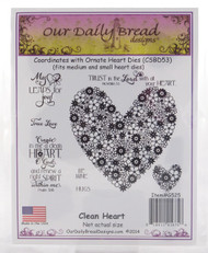 Clean Heart Cling Stamp Collection Our Daily Bread