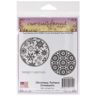 Christmas Pattern Ornament Cling Stamp Collection Our Daily Bread