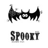 Kooky, Spooky, & Batty Cling Rubber Stamp Itty Bitty