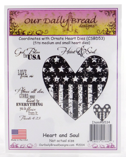 Heart and Soul Cling Stamp Collection Our Daily Bread