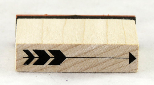 Long Arrow Wood Mounted Rubber Stamp Inkadinkado