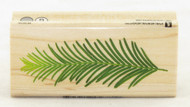 Pine Leaf Wood Mounted Rubber Stamp Inkadinkado