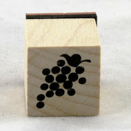 Grapes Wood Mounted Rubber Stamp Inkadinkado