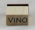 Vino Wood Mounted Rubber Stamp Inkadinkado