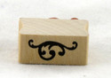Tiny Flourish Wood Mounted Rubber Stamp Martha Stewart