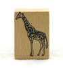 Giraffe Wood Mounted Rubber Stamp American Crafts
