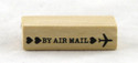 By Air Mail Wood Mounted Rubber Stamp Martha Stewart