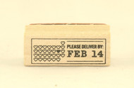 Deliver By Feb 14 Wood Mounted Rubber Stamp Martha Stewart 