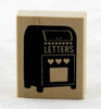 Letterbox Heart Wood Mounted Rubber Stamp Martha Stewart