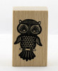 Owl on Perch Wood Mounted Rubber Stamp Momenta