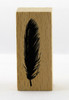 Feather Wood Mounted Rubber Stamp Momenta