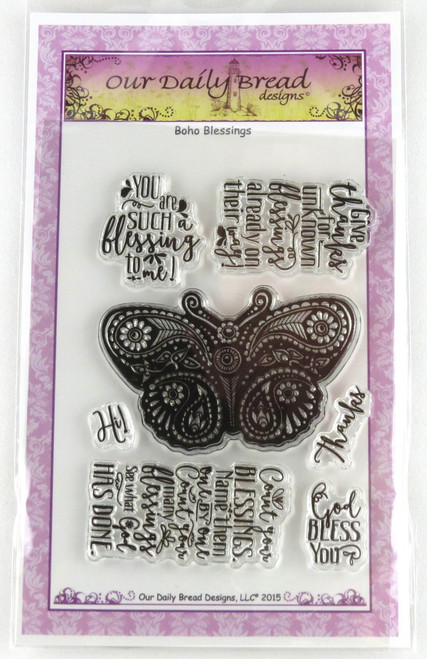 Boho Blessings Clear Cling Stamp Collection Our Daily Bread
