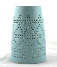 Blue Ceramic Tower Oil Warmer Earthbound Trading