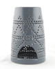 Gray Ceramic Tower Oil Warmer Earthbound Trading