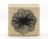 Hardy Hibiscus Flower Wood Mounted Rubber Stamp Martha Stewart