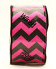 Pink Black Bold Chevron Stripe Wide Wired Ribbon 25 Yards