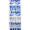 Making Spirits Bright Satin Wired Ribbon 25 Yards