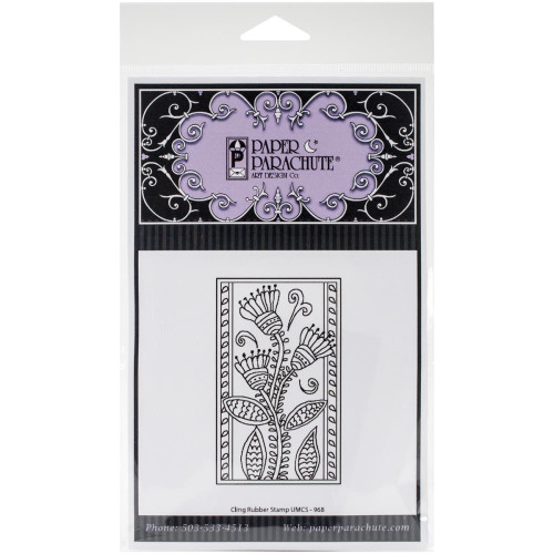 Blossom Flowers Cling Rubber Stamp Paper Parachute 