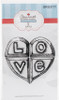 Love Heart Cling Rubber Stamp Gourmet