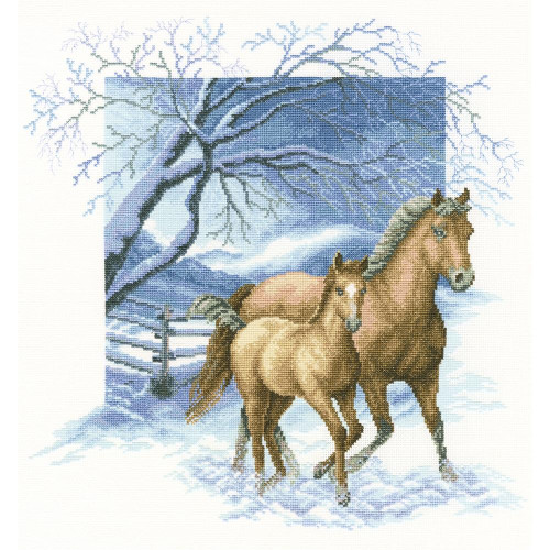 Beyond The Village Fence Counted Cross Stitch Kit RTO