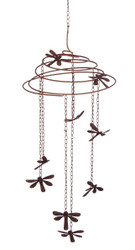 Dragonfly Slinky Metal Mobile Wind Chime