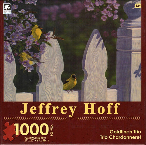 Goldfinch Trio 1000 Piece Jigsaw Puzzle Jeffrey Hoff