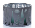 Winter Wonderment Shimmer Glass Metal Jar Shade Yankee Candle