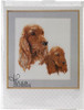 Spaniels on Linen Counted Cross Stitch Kit Thea Gouverneur