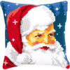 Kind Christmas Santa Claus Cushion Cross Stitch Kit Vervaco